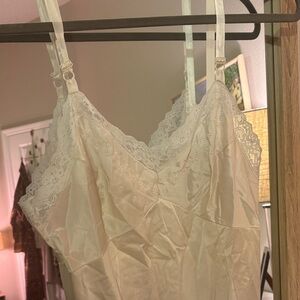 Sears Cream Satin Lace Chemise